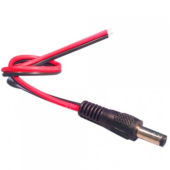 DC Jack Male Barrel Connector with Cable