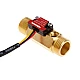 Digital LCD Display Water Flow Sensor Meter Temperature Time Record with G1/2 Flow Sensor