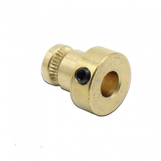 Drive Gear Copper Extruder Pulley Bore 5mm Feeder Wheel for 1.75mm/3mm Filament