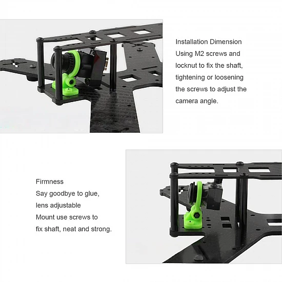 FPV Mini Camera Lens Mount Adjustable Holder for Racing Drone