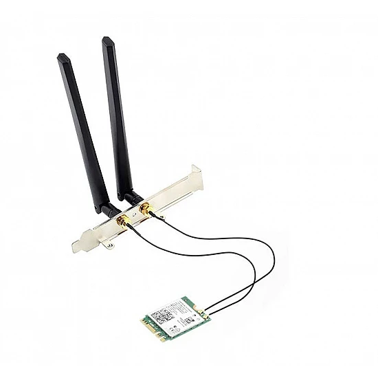 Intel AX210 WiFi 6E Bluetooth 5.3 M.2 Card with 8dBi Antenna Kit