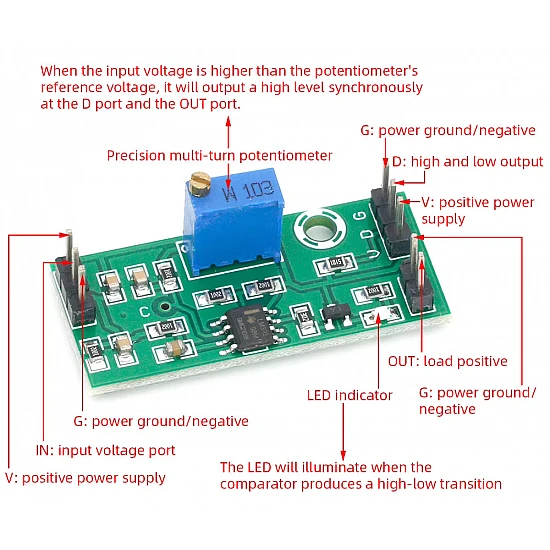 LM393 Voltage Comparator Module