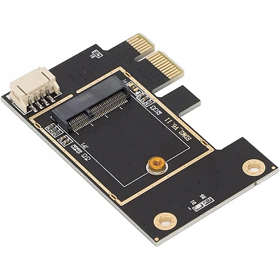M.2 NGFF to PCI-E X1 Adapter with Bluetooth Cable for WiFi Module
