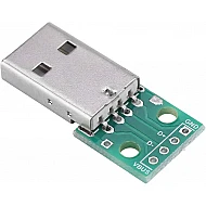 Male USB to Dip Mini 4P Plug Adapter Board