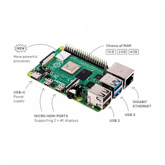 Raspberry Pi 4 Model-B with 1 GB RAM