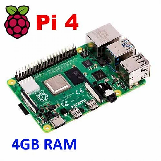 Raspberry Pi 4 Model-B with 4 GB RAM -  -