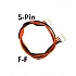 5 Pin 2.54 mm RMC Female to Female Connector