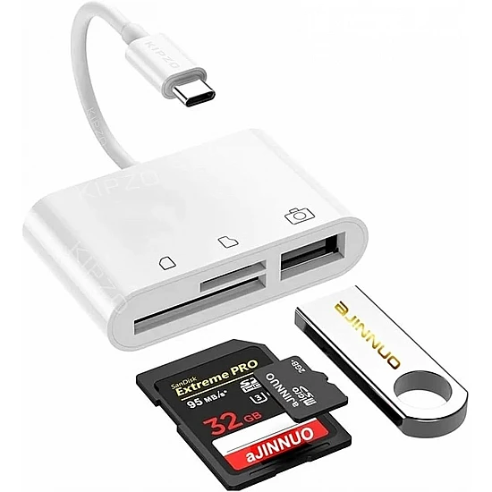 USB Type-C To USB2.0/3.0,TF,SD Card Reader