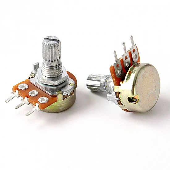 WH148 100K Ohm 3Pin 15mm Shaft Single Potentiometer