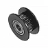 16 Teeth 3mm Bore GT2 Timing Idler Black Pulley for 6mm Belt