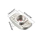 20 Series M5 T-Nut European Standard Aluminum Profile Hammerhead