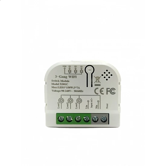 3 Channel Smart Wireless WIFI 16A Switch Work with Alexa , Smart life app, Google home and IFTTT (Tuya)