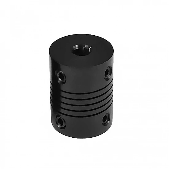 5mm X 8mm Black Aluminum Flexible Shaft Coupling