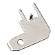 6.3mm Flag-Shaped PCB Inserts 250 Type Elbow with Positioning Pads