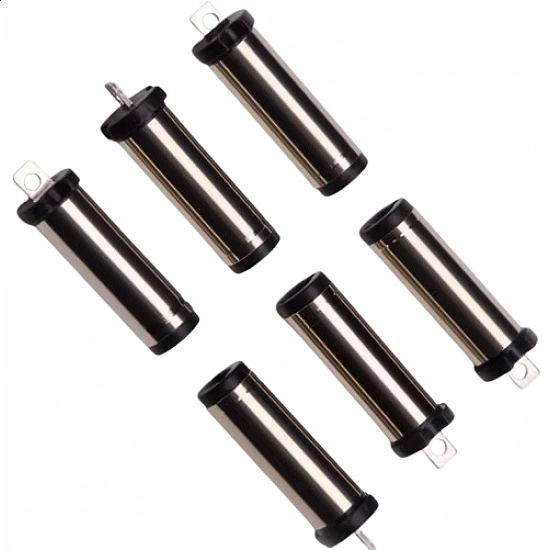 DC5525 5.5x2.5mm Tuning Fork Male DC Power Plug - Black Plastic