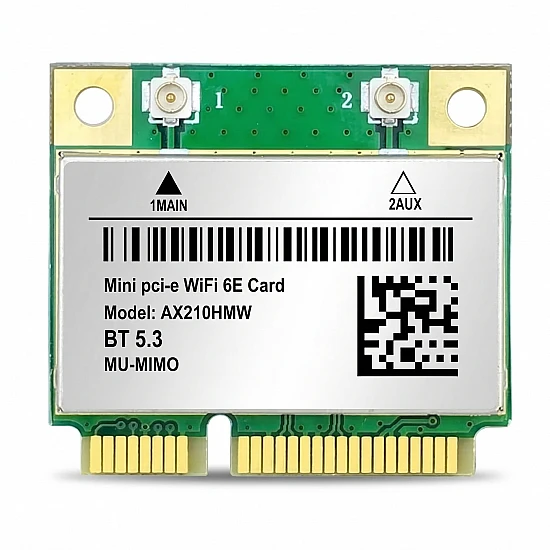 Intel AX210HMW Wi-Fi 6E & BT 5.3 Half Mini PCIe Card