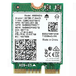 Intel Wireless-AC 9560NGW 1.73Gbps Dual Band M.2 WiFi Bluetooth Module