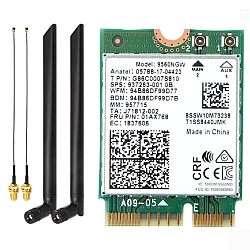 Intel Wireless-AC 9560NGW M.2 WiFi Bluetooth 5.1 Card with External Antenna