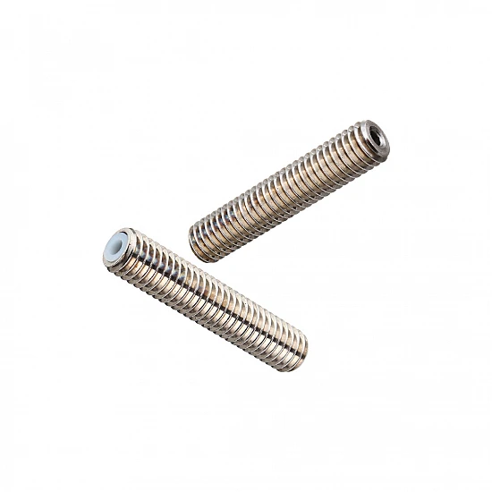 M6x40mm Stainless Steel Nozzle Throat with Teflon Tube for 3D Printer 1.75mm Extruder