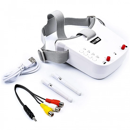 Mini FPV Goggles 3 Inch 480x320 Display Auto-Search 40CH 5.8G Video Headset IPS LCD Screen for FPV Quadcopter Drones
