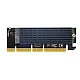 NVMe M.2 SSD to PCI-E 4.0 X16 Adapter with Aluminum Heatsink