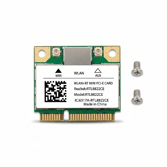 Realtek RTL8822CE Dual Band Wireless-AC + Bluetooth 5.0 Mini PCI-E WiFi Card