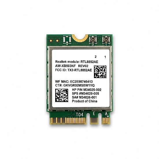Realtek RTL8852AE Wi-Fi 6 & Bluetooth 5.2 M.2 Network Card
