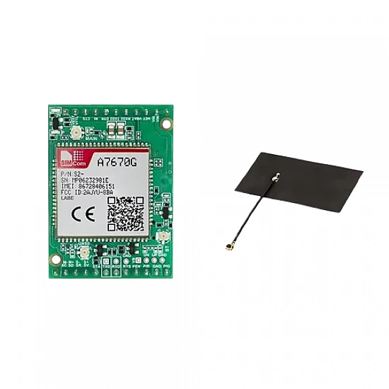 SIMCom A7670G 4G LTE Cat-1 Core Board with FPC Antenna - Global Band