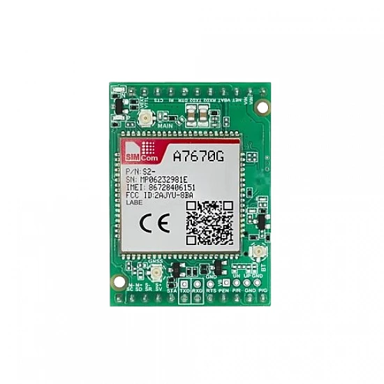 SIMCom A7670G 4G LTE Cat-1 Core Board with FPC Antenna - Global Band