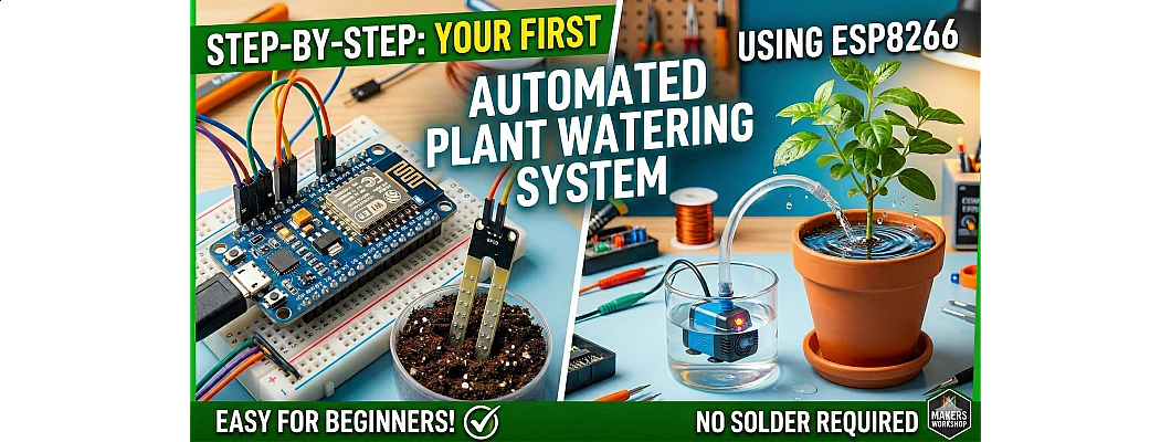 Step-by-Step: Creating Your First Automated Plant Watering System using ESP8266