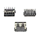 USB AF Female Socket 10mm Short 90-Degree PCB Mount (6.3mm Black)