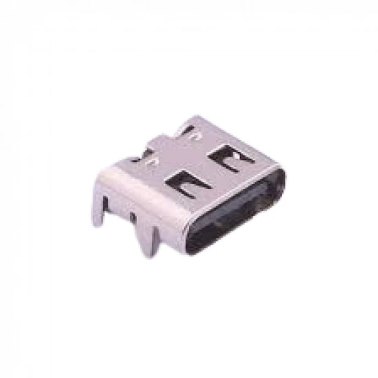 USB3.1 Type-C 6Pin SMD Female Socket Connector with 4 Fixed Feet | with shrapnel