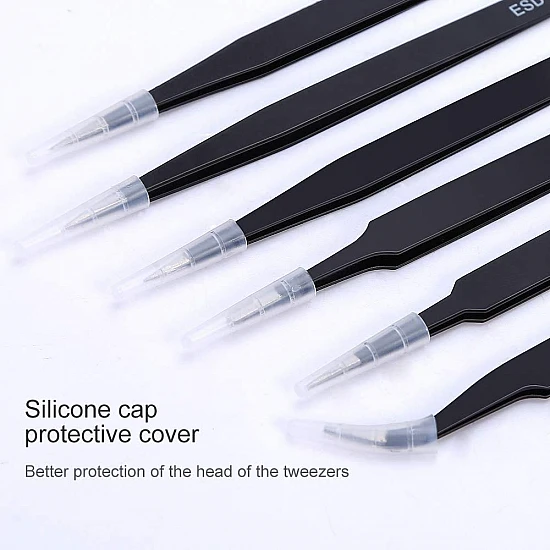 Vetus Anti-Static Tweezers Set - 6pcs